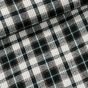 Flanel tkaný / barchet, oboustranný 13, černo-smetanovo-zelené káro, š.150cm (látka v metráži)