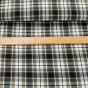 Flanel tkaný / barchet, oboustranný 15, khahi-bilé káro, š.150cm (látka v metráži)