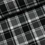Flanel tkaný / barchet, oboustranný 17, šedé káro, š.150cm (látka v metráži)