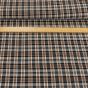 Flanel tkaný / barchet, oboustranný 30, černo-hnědé káro, š.150cm (látka v metráži)