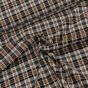 Flanel tkaný / barchet, oboustranný 30, černo-hnědé káro, š.150cm (látka v metráži)