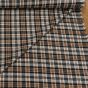 Flanel tkaný / barchet, oboustranný 30, černo-hnědé káro, š.150cm (látka v metráži)