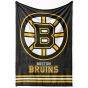 Deka z mikrovlákna (coral fleece) dětská hokejová NHL BOSTON BRUINS ESSENTIAL, žluto-černá, 150x200cm