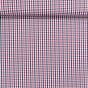 Košilovina bavlněná / batist, černo-vínovo-smetanová kostka, š.150cm (látka v metráži)