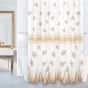 Koupelnový závěs BÉŽOVÉ LISTY, 180x200cm