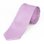 Kravata pánská AMJ úzká čárkovaná KI0896, růžová