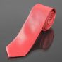 Kravata pánská AMJ úzká jednobarevná KI0040, tmavě lososová
