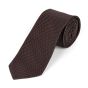 Kravata pánská AMJ vzorovaná KU1907, tmavě hnědá