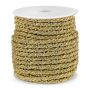 Šňůrka kroucená / točená lurexová 310275/2, zlatá, průměr 5mm (šňůra na metry)