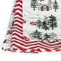 Kuchyňské utěrky vánoční AK-3944, na horách, zig zag, bílo-červená 2 kusy, 40x60cm