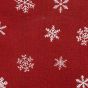 Kuchyňské utěrky vánoční QK-207B, tmavě červená vločka , 2 kusy, 40x60cm
