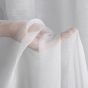 Kusová záclona organzová REBECCA, s řasicí páskou, jednobarevná bílá, (více rozměrů)