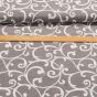 Směsové plátno P021 ŠEDÁ, ornamenty, š.140cm (látka v metráži)