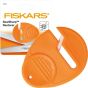 Ostřič nůžek FISKARS SEW SHARP malý 1003871, pro pravoruké nůžky, rozměr 4,8 x 3,7 x 0,4 cm