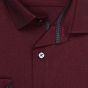 Pánská košile AMJ bavlněná, vínová jemně tečkovaná, VDR1428, dlouhý rukáv (regular + slim-fit + prodloužený slim-fit)