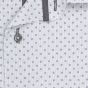 Pánská košile AMJ bavlněná, světle šedá s puntíky / tečkami, VKBR1444, krátký rukáv, (regular + slim fit)