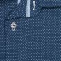 Pánská košile AMJ z lyocellu, modrá s bílými dvojtečkami, VDER1425, dlouhý rukáv (regular + slim-fit)