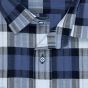 Pánská košile GREED sportovní, modro-bílé károvaná SD385, dlouhý rukáv, regular fit