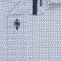 Pánská košile Lui Bentini, modrobílá puntíkovaná LDS246, dlouhý rukáv, slim fit