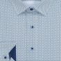 Pánská košile Lui Bentini, světle modrá vzorovaná LDS231, dlouhý rukáv, slim fit