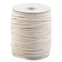 Bavlněná pletená šňůra / provaz MACRAMÉ, režná, návin 100m, průměr 4mm