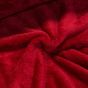 Plyš / mikroplyš 003, oboustranný, jednobarevná tmavě červená, š.150cm (látka v metráži)