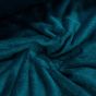 Plyš / mikroplyš 020, oboustranný, jednobarevná tmavě petrolejová, š.150cm (látka v metráži)