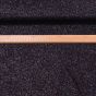 Polyesterový úplet LUREX 1555/05 UNI jednobarevný černý / stříbrný se třpytkami, š.150cm (látka v metráži)