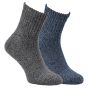 Ponožky zdravotní teplé 12778, melírované, klasické, bez gumiček, dámské, 2 páry (více velikostí)