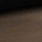Potahová látka, čalounická koženka se semišovým podkladem NATURHAVEN D3-B, lesklá, hnědá síť, š.145cm, 430g/m2 (látka v metráži)