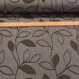 Potahová látka tmavě hnědé listy / oboustranná, š.140cm (látka v metráži)