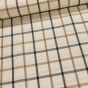 Potahové akrylové plátno (dralon, teflon) na zahradní nábytek, béžové káro, š.140cm (látka v metráži)
