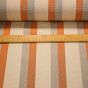 Potahové akrylové plátno (dralon, teflon) na zahradní nábytek, béžový a oranžový pruh béžové, š.140cm (látka v metráži)