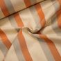 Potahové akrylové plátno (dralon, teflon) na zahradní nábytek, béžový a oranžový pruh béžové, š.140cm (látka v metráži)