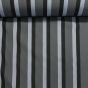 Potahové akrylové plátno (dralon, teflon) na zahradní nábytek, šedé pruhy, š.140cm (látka v metráži)