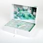 Sada 2 ks povlečení BLANKA MATRAGI - BIRTH, azurově-tyrkysové motivy, bavlněný MAKO satén, digitál (více rozměrů)