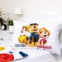 Dětské povlečení do postýlky TLAPKOVÁ PATROLA PAW PATROL 498, bílé, bavlna hladká, 100x135cm + 40x60cm 