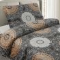Povlečení NELSON, mandaly, béžovo-šedá, mikroflanel, 140x200cm + 70x90cm