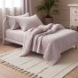 Povlečení Prem MUŠELÍN PREMIUM VIOLET ROSE, jednobarevné, starorůžové, mušelín, 140x200cm + 70x90cm