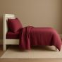 Povlečení Prem MUŠELÍN PREMIUM VÍNOVÉ, jednobarevné, vínové, mušelín, 140x200cm + 70x90cm