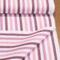 Pravý český bavlněný kanafas JOSEFÍNA P1 02460 proužek 1cm, růžový, š.140cm (látka v metráži)