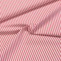 Pravý český bavlněný kanafas MÍŠA P0,5 02353 proužek 0,5cm, červený, š.140cm (látka v metráži)