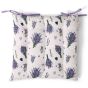 Prošívaný sedák PROVANCE 3 QK-184, levandule, fialová, čtverec 40x40cm