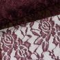 Šatovka / krajka 262, vínová, š.150cm (látka v metráži)