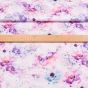Šatovka polyesterová DT-23095 DIGITÁLNÍ TISK, růžovo-fialové květy, š.150cm (látka v metráži)