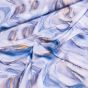 Šatovka / umělé hedvábí DT-24004, modrý mramor, š.150cm (látka v metráži)