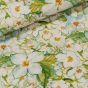 Šatovka viskózová 5342-001, zelené květiny, š.142cm (látka v metráži)