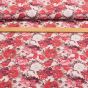Směsové plátno 2023-9, červené a bílé květiny, š.140cm (látka v metráži)