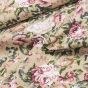 Směsové plátno 303012, růžové růže, š.140cm (látka v metráži)