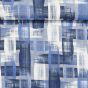Směsové plátno LONETA, modré káro, š.140cm (látka v metráži)